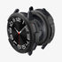 ACS06394 - Galaxy Watch 6 Classic (47mm) Case Liquid Air in matte black showing the front
